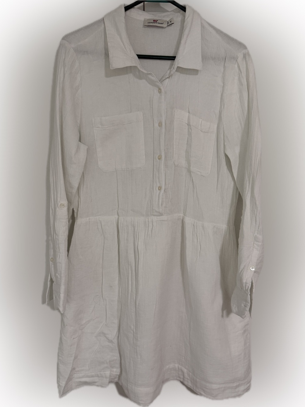 Vineyard Vines Button-Front Tunic Dress